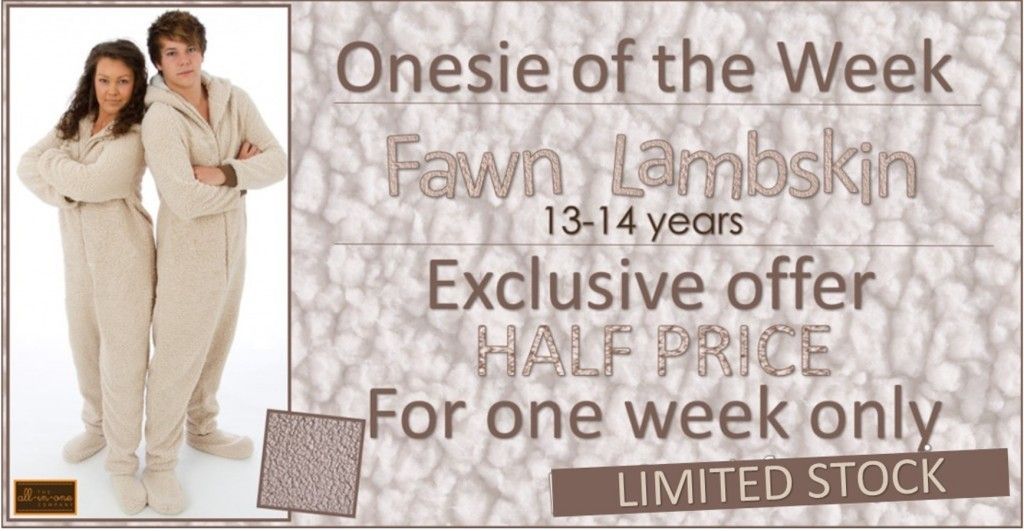 Onesie Of the Week - Fawn Lambskin