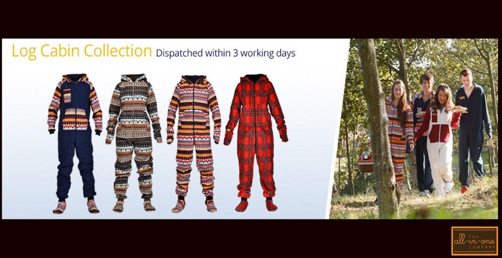 Log Cabin Onesies by The All-in-One Company