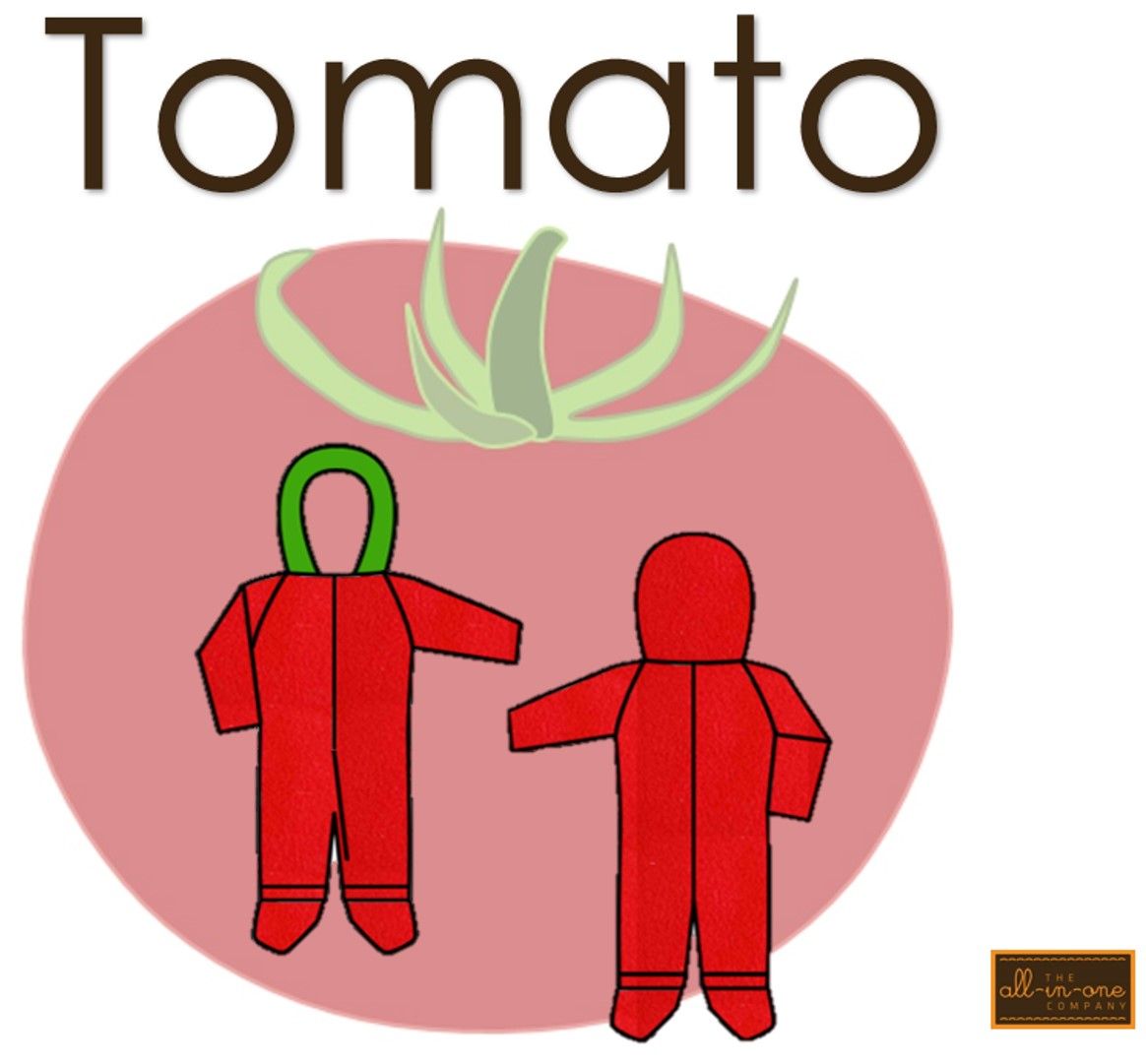 Tomato Onesie by The All-in-One Company